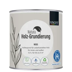 Vincent  Natura Holz-Grundierung weiß 0,5 L
