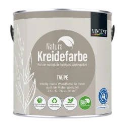 Vincent  Natura Kreidefarbe Taupe matt 2,5 L