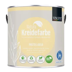 Vincent  Natura Kreidefarbe Pastellgelb matt 2,5 L