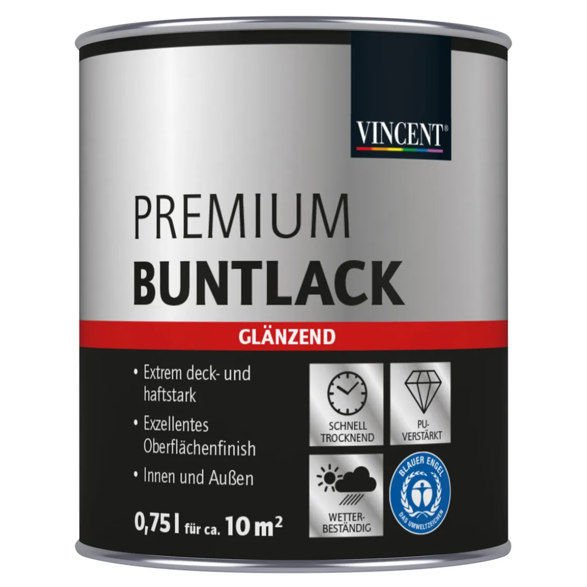 Vincent Premium Buntlack Antikrosa glänzend 750 ml