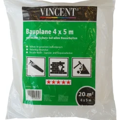 Vincent Profi Bauplane 4 x 5 m transparent