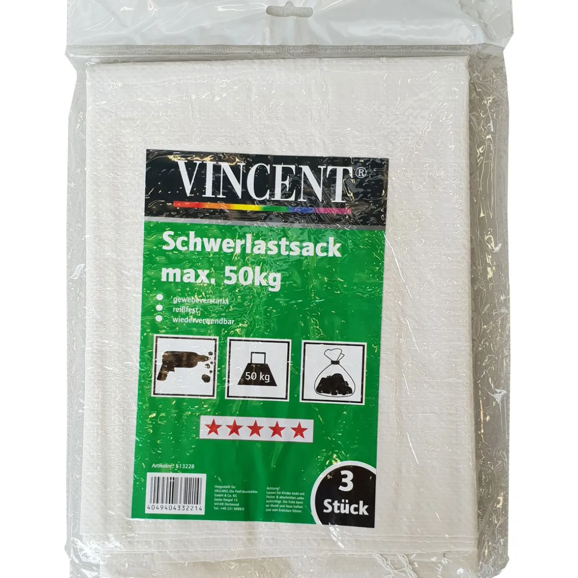 Vincent Schwerlastsack 3 Stück