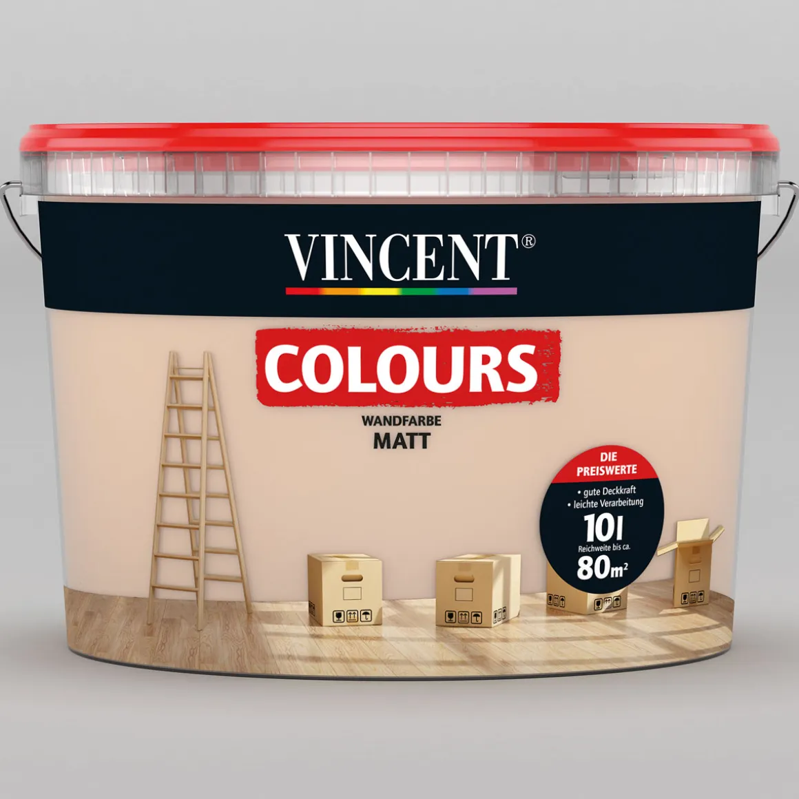 Vincent Wand- und Deckenfarbe Sandy 5 L