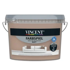 Vincent  Wandfarbe Farbspiel Sand matt 1 L