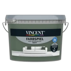 Vincent  Wandfarbe Farbspiel Dschungelgrün matt 1 L