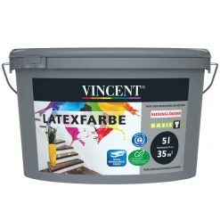 Vincent  Wandfarbe Latexfarbe Mix It seidenglänzend 5 L