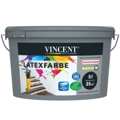 Vincent  Wandfarbe Latexfarbe Mix It seidenglänzend 5 L