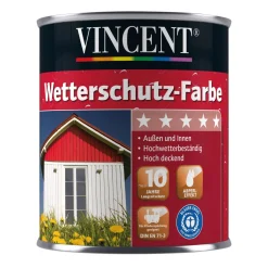 Vincent Wetterschutzfarbe Enzianblau 0,75 L