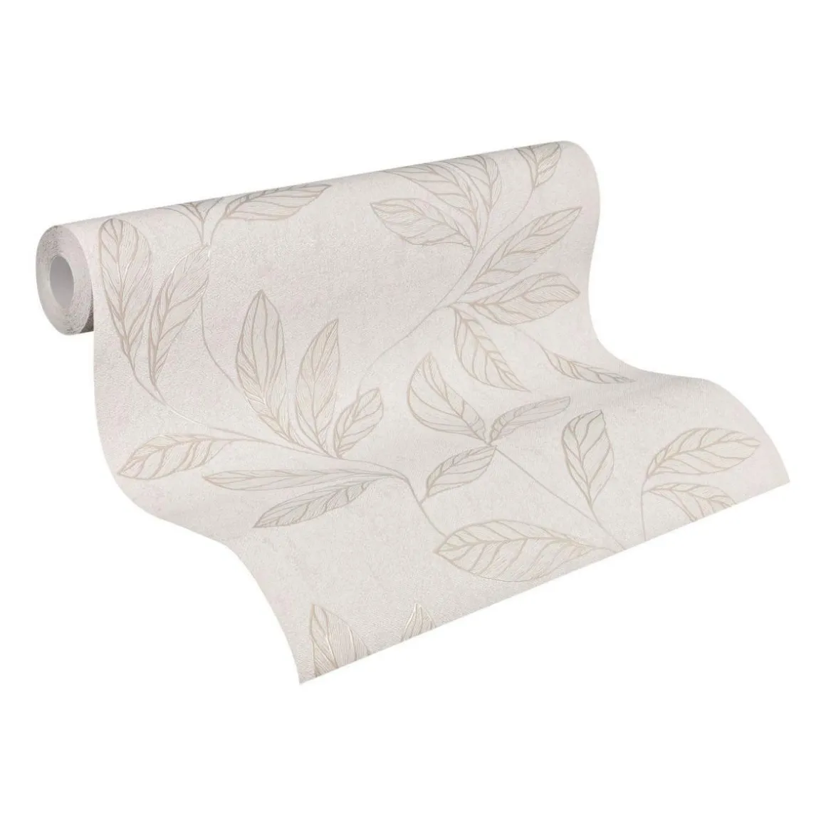 Vliestapete Andiamo Blätter Taupe