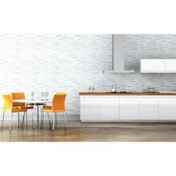 Vliestapete Kaffee weiß