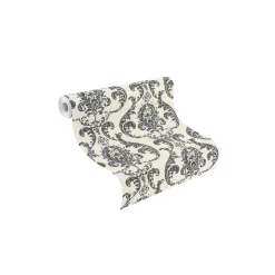 Vliestapete 10,05x0,53 m Creme silber