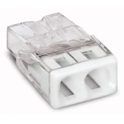 Wago-Compact Verbinder VDE weiß 2 x 0,5-2,5 mm²