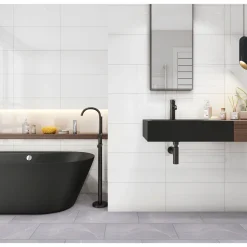 Wandfliese Bianca weiß glänzend 60 x 30 cm