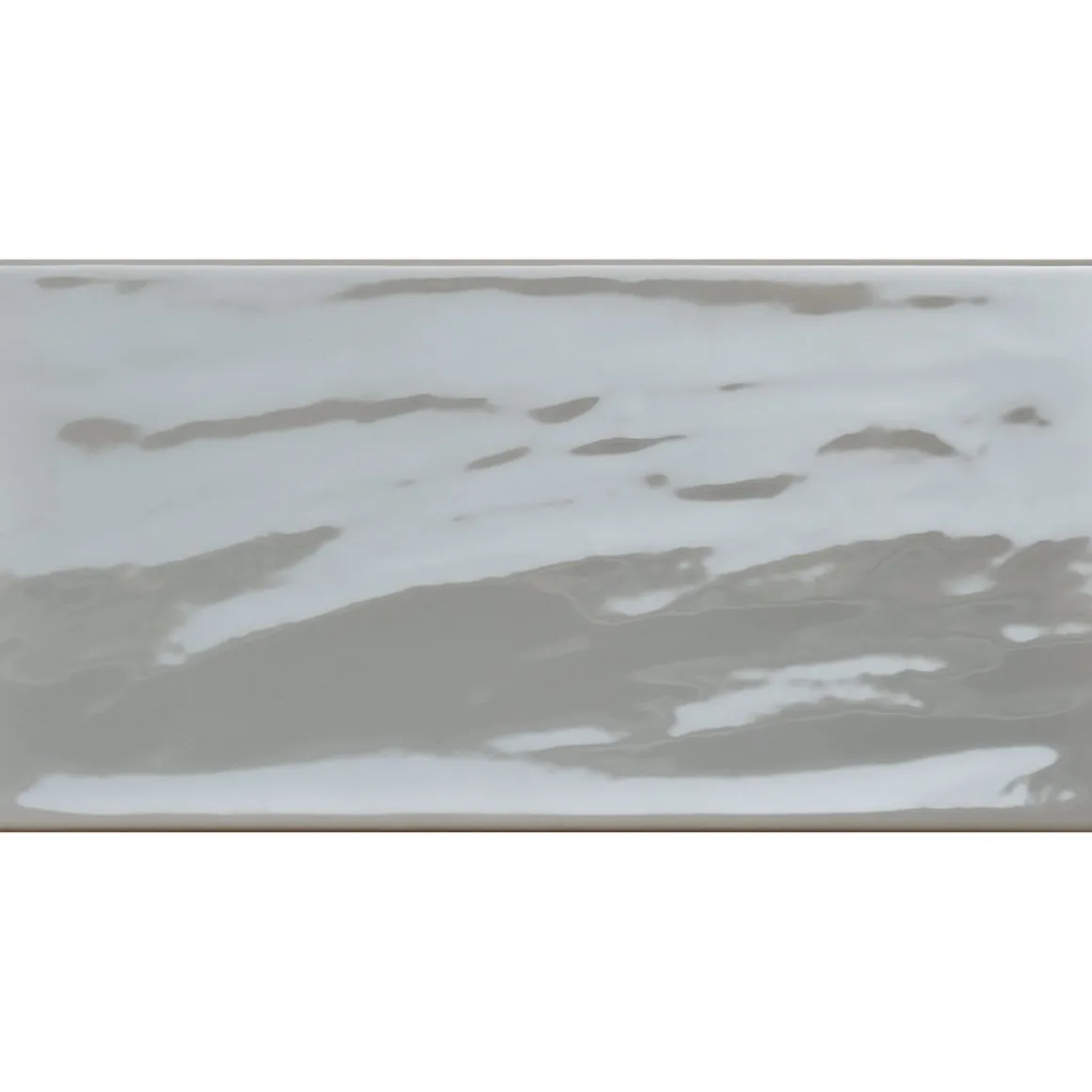 Wandfliese Loft Grau glasiert glänzend 10 x 20 x 0,7 cm