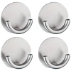 Wenko  Wandhaken Rondo matt 4er Set Edelstahl selbstklebend rostfrei