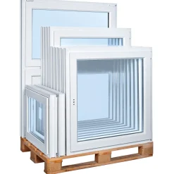 Wärmeschutzfenster Q 71 Premium Serie 3-fach Verglasung weiß 60 x 60 cm