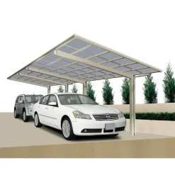 Ximax Carport Alu Linea 110 Tandem Edelstahl-Look