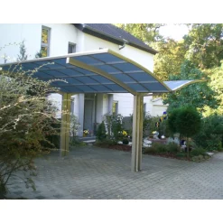 Ximax Carport Alu Portoforte 80 Y-Ausführung Mattbraun