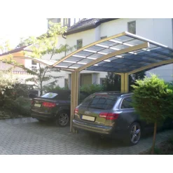 Ximax Carport Alu Portoforte 80 Y-Ausführung Edelstahl-Look