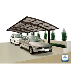 Ximax Carport Alu Portoforte 80 Tandem Mattbraun
