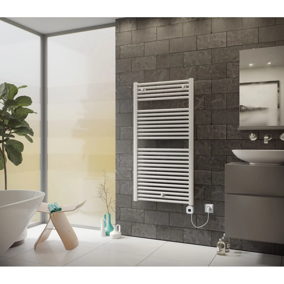 Ximax Elektrischer Handtuchwärmer Tip 1691 x 600 mm 900 Watt Typ 7 Weiß