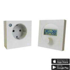 Ximax  Heizkörper Zubehör Funk-Thermostat Steckdosen-Set für Infrarotheizungen Weiß
