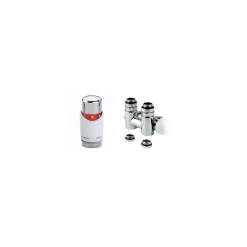 Ximax  Heizkörper Zubehör Mittenanschlussgarnitur für Mischbetrieb Eck-Ausführung 15 mm Weiß