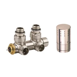 Ximax  Heizkörper Zubehör Mittenanschlussgarnitur Typ SX Eck-Ausführung 15 mm Edelstahl