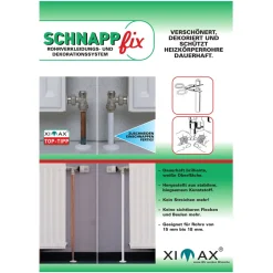 Ximax  Heizkörper Zubehör Schnappfix Rohrverkleidung 8-Fach Weiß