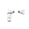 Ximax  Heizkörper Zubehör Thermostatset Elegant Durchgangs-Ausführung 15 mm Weiß