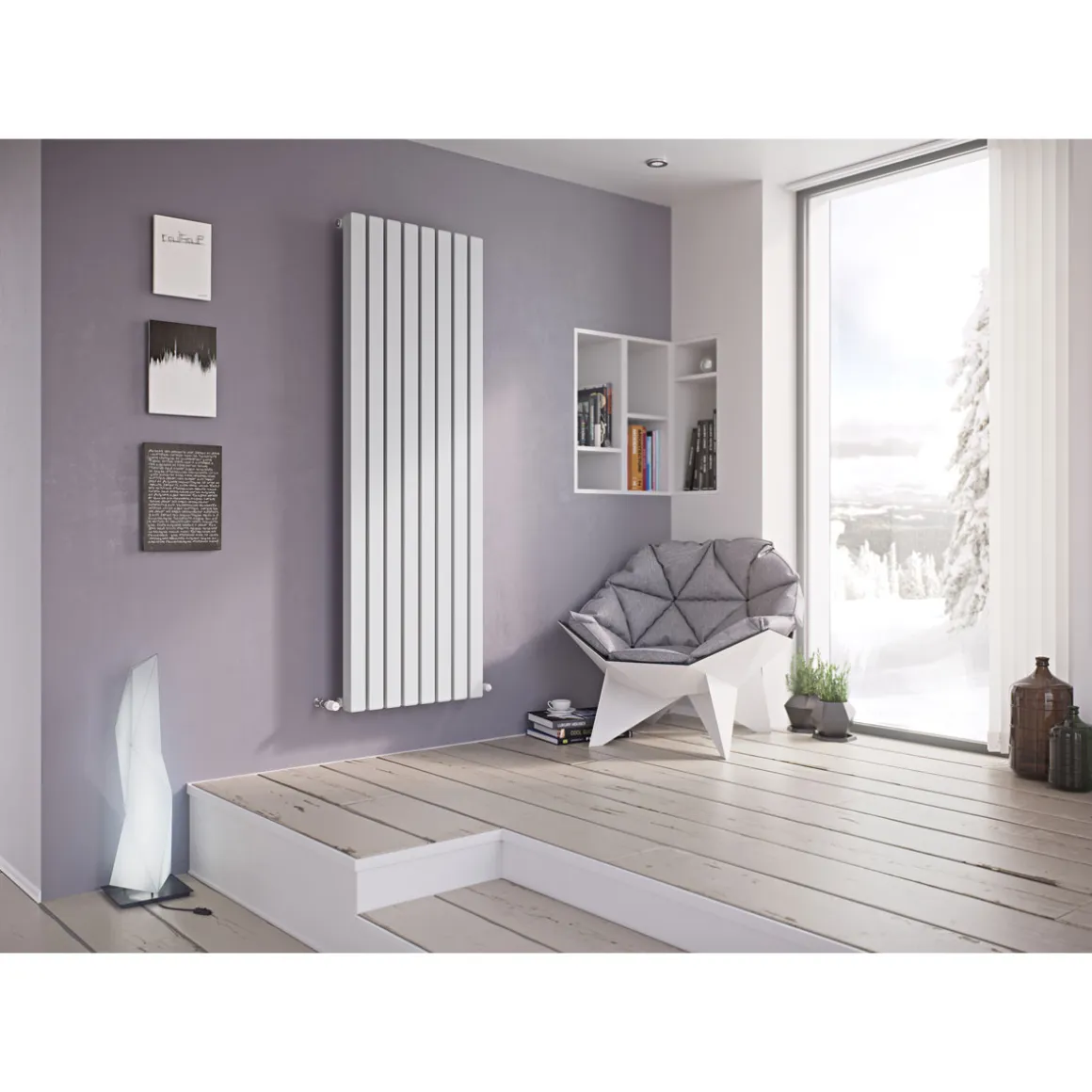 Ximax Raumheizkörper Erupto Quadrat 1800 x 585 mm 1824 Watt Weiß